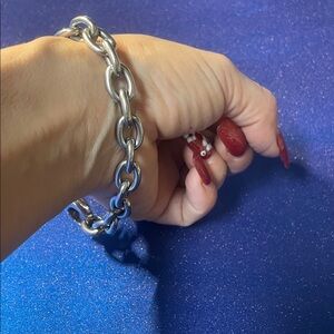 Elegant Silver Chain Bracelet